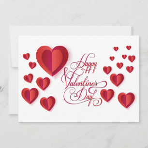 Schönes Valentinstag Moderne Gestaltung trendy Feiertagskarte