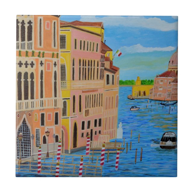 Schönes Venedig 2 Fliese (Vorderseite)