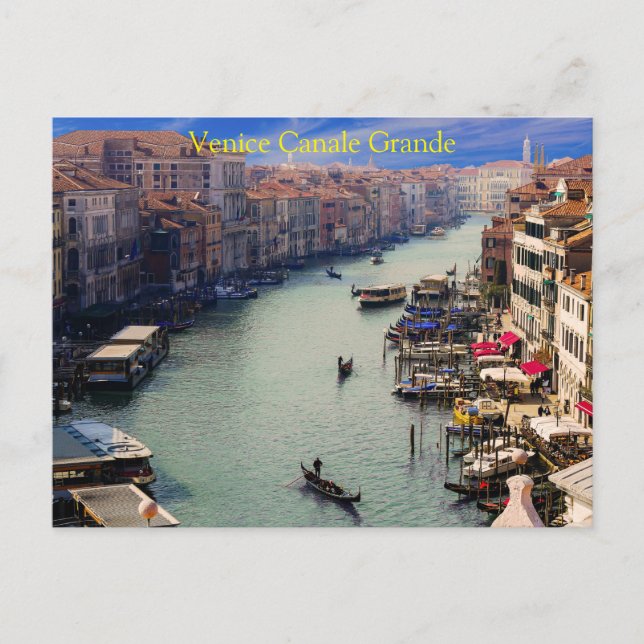 Schönes Venedig - Grande Canale Italien Postkarte (Vorderseite)
