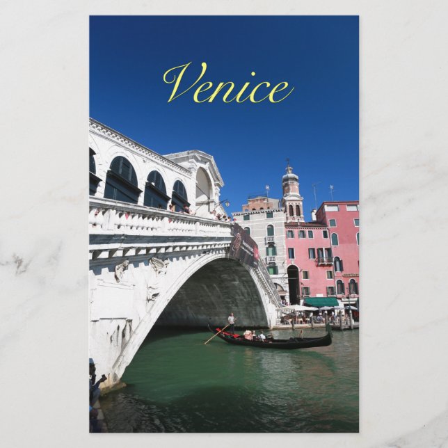 Schönes Venedig, Rialto-Brücke Briefpapier (Vorderseite)