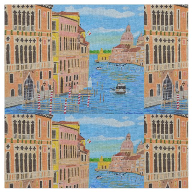Schönes venezianisches Baumwollgewebe Stoff (Nahaufnahme)