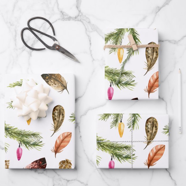 Schönes Verpackungspapier Geschenkpapier Set (Vorderseite)