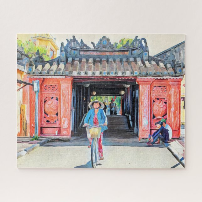 Schönes Vietnam Japan Bridge Artwork (Horizontal)