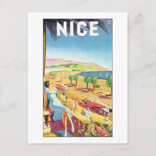 Schönes Vintage-Reiseposter Postkarte