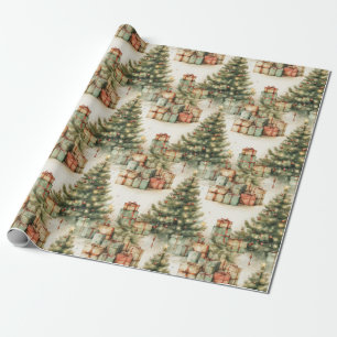 Schönes Vintage-Weihnachten Geschenkpapier