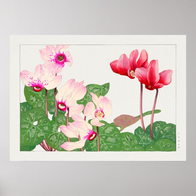 Schönes Vintages botanisches Illustrationspopster Poster (Vorne)