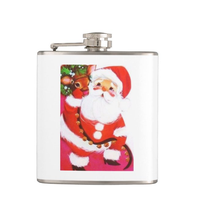 Schönes Vintages Mitte- des JahrhundertsMod Sankt Flachmann (Vorderseite)