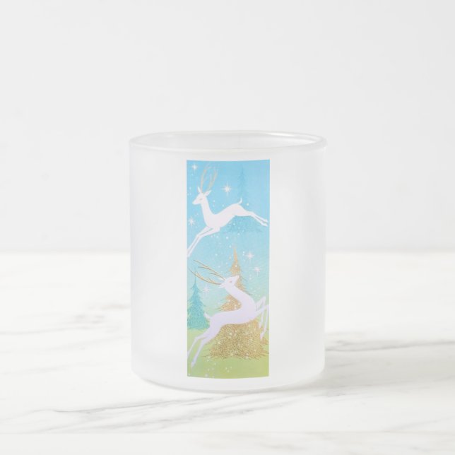 Schönes Vintages Mitte- des Jahrhundertsren Mattglastasse (Mittel)