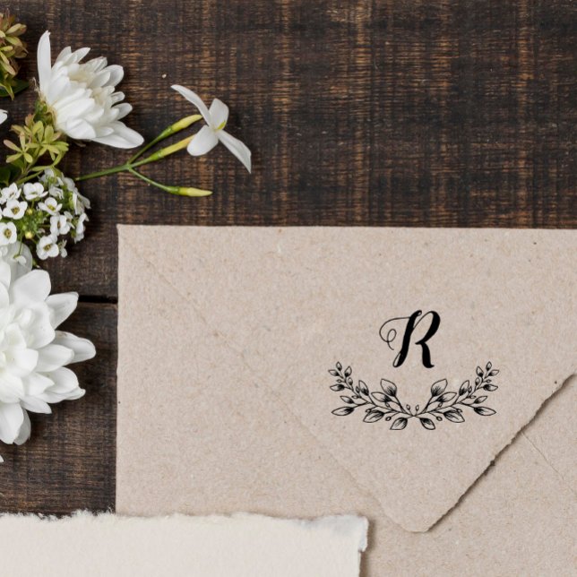 Schönes, Vintages Monogramm Gummistempel (Von Creator hochgeladen)