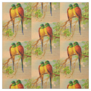 schönes Vogelbild Stoff