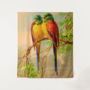 schönes Vogelbild Wandteppich