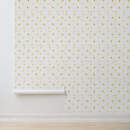 Schönes Wandpapier mit goldenen Sternen Tapete