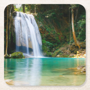 Schönes Wasserfall Untersetzer Set