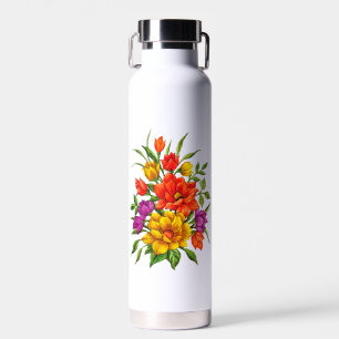 Schönes Wasserfarben-Blumenbouquet-34123 Trinkflasche