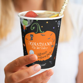 Schönes WasserfarbenHalloween Kids Kostüm Party Pappbecher