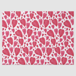 Schönes Wasserfarbenherz Seidenpapier