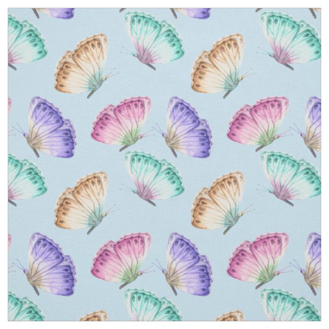 Schönes Watercolor Butterfly-Muster Stoff (Muster)