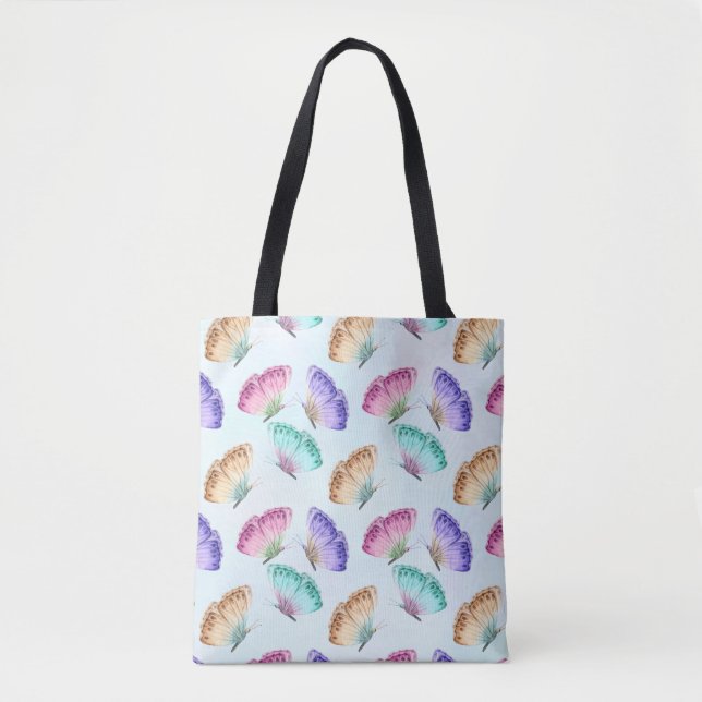Schönes Watercolor Butterfly-Muster Tasche (Vorderseite)