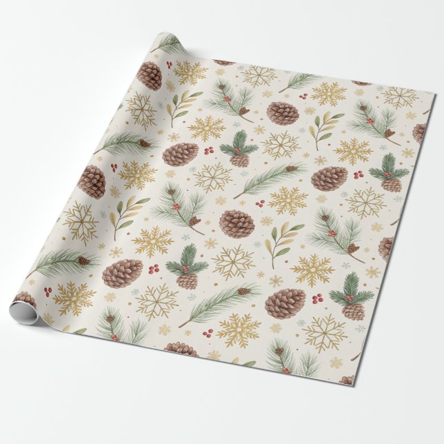 Schönes Weihnachten Geschenkpapier (Ungerollt)