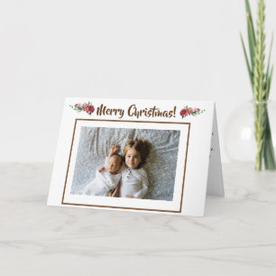 Schönes Weihnachten Personalisiertes Foto Postkart Karte
