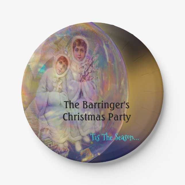 Schönes Weihnachten Phantastisch Elegantes Party Pappteller (Vorderseite)