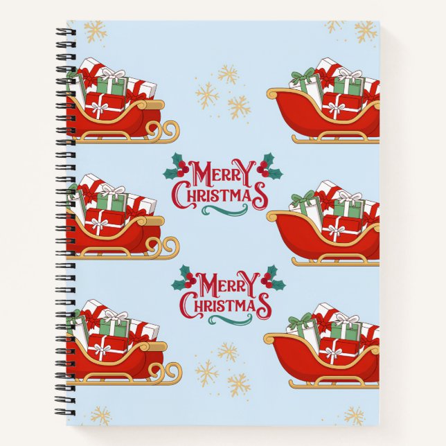 Schönes Weihnachtsdesign Notizbuch (Vorderseite)