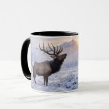 Schönes Weihnachtsferien-Elch im Schnee