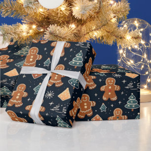 Schönes Weihnachtsgebäck Geschenkpapier