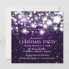 Schönes Weihnachtslied Shinters Party Lila Einladung