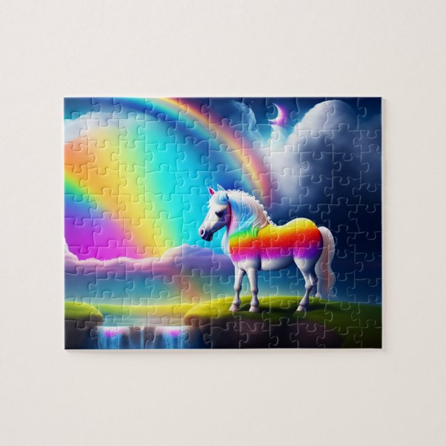 Schönes Weiße Pferd (Horizontal)