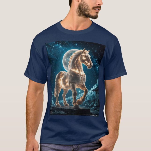 Schönes weißes Lichteffekt T-Shirt (Vorderseite)