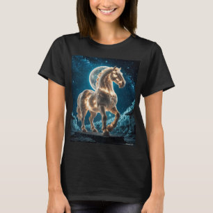 Schönes weißes Lichteffekt T-Shirt