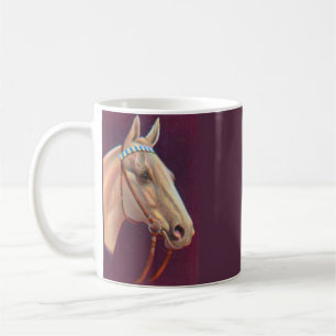 schönes weißes Pferd Kaffeetasse