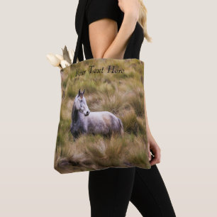 Schönes weißes Prairie Pferd Tasche