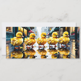 Schönes Wetter für Ducks Flat Get Well Card Karte