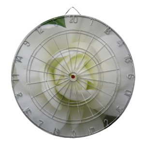 Schönes White Carnation Dart Board Dartscheibe