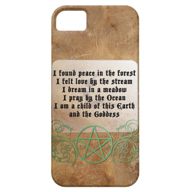 Schönes Wiccan Gedicht Case-Mate iPhone Hülle (Rückseite)