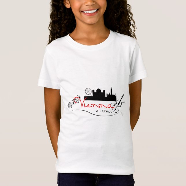Schönes Wien, Österreich T-Shirt (Vorderseite)