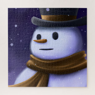Schönes Winter-Snowman-Puzzle