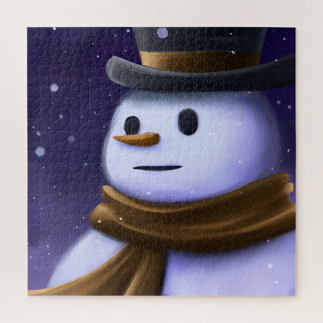 Schönes Winter-Snowman-Puzzle (Vertikal)