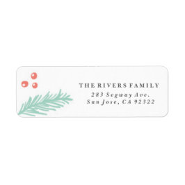 Schönes Winterrahmen-Urlaubslabel