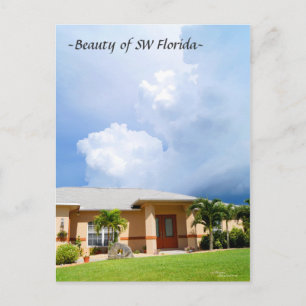 Schönes Wolkenhaus SW Florida Postcard Postkarte