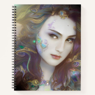 Schönes Woman Spiral Notebook Notizbuch