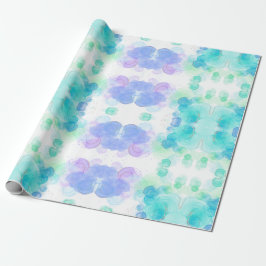 Schönes Wrapping Papier mit Wasserfarbeffekten Geschenkpapier