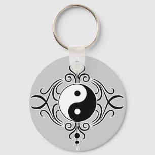Schönes Yin Yang T-Shirt oder Produkt Schlüsselanhänger