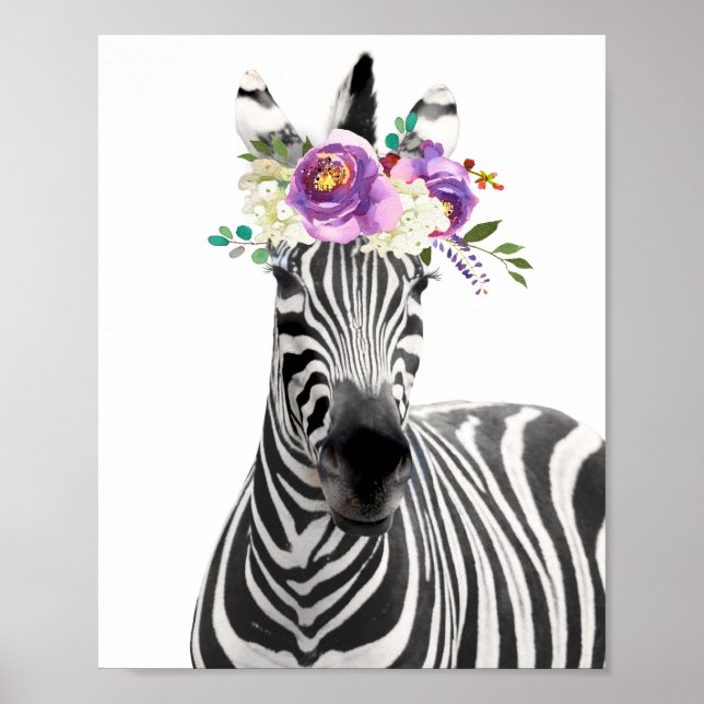 Schönes Zebra Poster (Vorne)