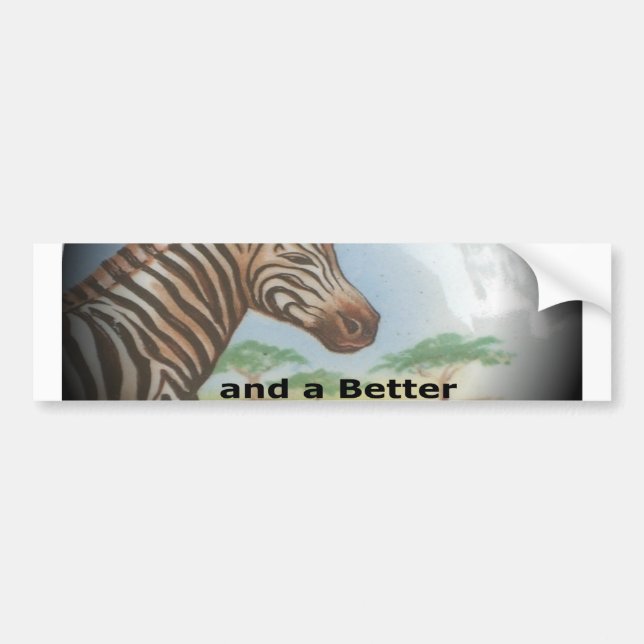 schönes zebras Produkt anpassen Autoaufkleber (Vorne)