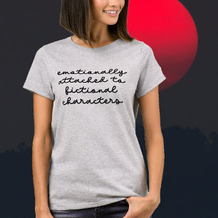 Schönes Zitat für Buchliebhaber Moderne Schrift T-Shirt