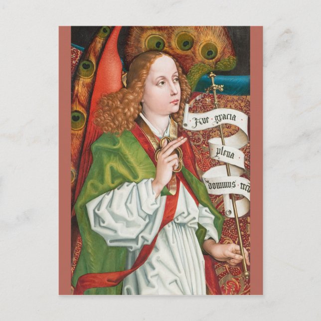 Schongauer Annunziationsgel CC1182 Orlier Altar Postkarte (Vorderseite)
