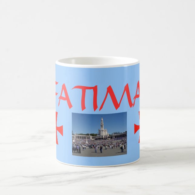 Schongebiet-Gewohnheits-Tasse Fatima Portugal Kaffeetasse (Mittel)